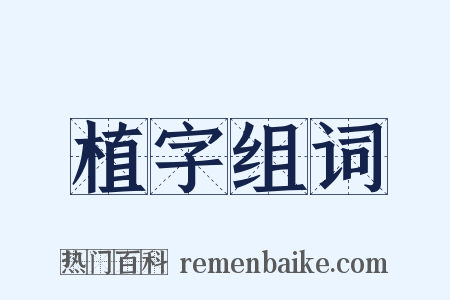 植字组词是什么意思的图片